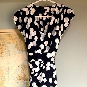 Banana Republic Silk Polkadot Wrap Dress - 2